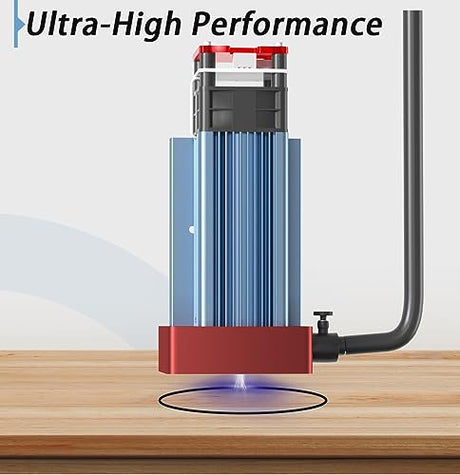 Creatorally Air Assist Pump Kit for Laser Engraver, 30L/Min Adjustable Quiet Airflow, Removes Smoke and Dust, Reduces Burn Marks, Protects Lens, Compatible with S9/S10/A5 PRO/A10 PRO/TTS-55 PRO Creatorally