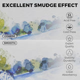 Funto Watercolor Journal, 8.5x5.5, 2 Pack, 48 Pages Each, Cold-pressed, Inner Paper Pocket and Elastic Band, Art Supplies for Mixed Media Funto