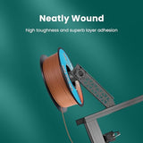 TEQStone Wood PLA Filament 1.75mm Brown 1KG, 15% Real Wood Fiber Infused, Perfectly Wound Consistent Diameter +/-0.03mm 3D Printer Filament Vacuum Packaging (Rosewood Color Tone) TEQStone