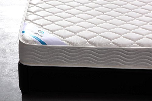 HomeLife 6 Inch Twin Mattress - Medium Firm Innerspring Support with Tight Top - Memory Foam & Polyester Cover – Lightweight - Easy Setup - Twin Mattress in a Box - White HomeLife