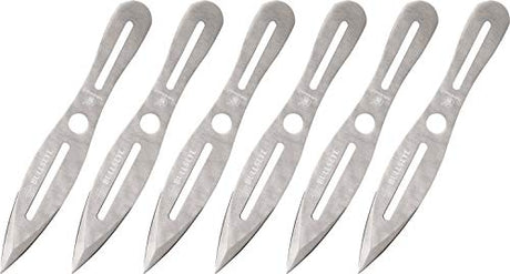 Smith & Wesson 8in Throwing Knives Set 6 Pack with Nylon Belt Sheath and Ergonomic Design for Outdoor, Recreation and Competition Smith & Wesson