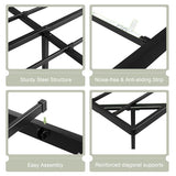 Feonase King Size Floating Bed Frame with LED Ambient Lighting and Charging Station Feonase