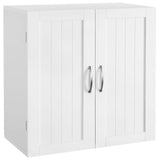 Yaheetech Bathroom Wall Cabinet, Kitchen Storage Cupboard Cabinet with 2 Doors, Wall Mount Storage Cabinet for Bathroom, Kitchen, Living Room, White Yaheetech