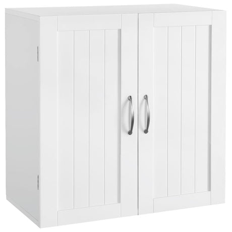 Yaheetech Bathroom Wall Cabinet, Kitchen Storage Cupboard Cabinet with 2 Doors, Wall Mount Storage Cabinet for Bathroom, Kitchen, Living Room, White Yaheetech