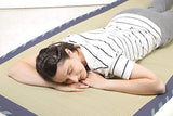 MIINA Japanese Traditional Igusa (Rush Grass) Tatami Mattress, Sleeping Mat, Japanese futon Mattress, Goza Mat (Twin, Natural) 35” X 79” MIINA