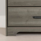 South Shore Versa Collection 5-Drawer Dresser, Gray Maple with Antique Handles South Shore