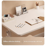 YHdtUO Standing Desk Adjustable Height, Manual Crank Stand Up Desk, White Computer Desk, Carbon Steel Table Legs, Home Office Desk, 1.5 Cm Thick Panel,One Color-120x60cm/47.2x23.6in YHdtUO
