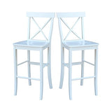 International Concepts X Back Stool Barstool IC International Concepts