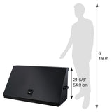 Montezuma 41" x 18" Heavy Duty Steel Triangle Toolbox (steel, flat black) Montezuma