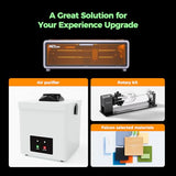 Creality Falcon A1 10W Laser Engraver, Enclosed Laser Cutter with Air Assist, 600mm/s Speed, HD Camera Positioning, Pre-Assembled & Material Recognition, Class 1 Safety, Ideal for Wood & Metal SainSmart