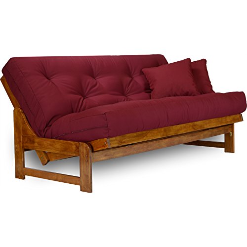 Nirvana Futons Arden Futon Frame - Queen Size (Frame Only), Solid Wood Construction Nirvana Futons