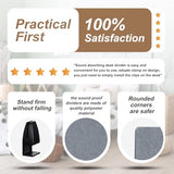 AceOrbit 3 Pcs Clamp-on Desk Divider, 1pcs-47''x 24'' and 2pcs-24''x 24'' Desk Privacy Panel Acoustic Office Partitions Cubicle Modesty Panel for Classroom Noise Reducing Visual Distractions AceOrbit