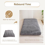 YOSHOOT 6 Inches Futon Mattress Full Size, Thick Futons Sofa Bed Couch, Floor Mattress for Adults, Shredded Foam Filling(Frame Not Included), Medium Firm, Grey YOSHOOT