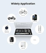 AXTH 17in1 Right Angle Ratcheting Screwdriver Set, [Bearing Steel] 36-Tooth Mini Ratchet Wrench, Men Gifts, Low Profile Ratchet Screwdriver, Magnetic Offset Screwdriver Repair Tool AXTH