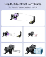 WECREAT Vision Rotary Pro, for Vision Series & Vision Pro Laser Engraver and Cutter Machine, Rotary Roller for Engraving Cylindrical Objects, Wine Glass, Tumblers, Jewelry Ring, Engravers Accessory WECREAT