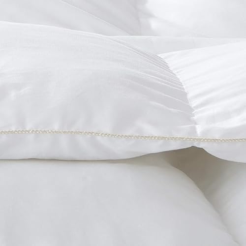 Premium All-Season Full Size Luxury Siberian Goose Down Comforter Duvet Insert 1200 Thread Count 100% Egyptian Cotton Down Feather Comforter (Full, White Solid) EGYPTIAN BEDDING