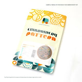 AWESOME PATTERN STUDIO Mandala Dragon EM066 - DIY Embroidery Kit Prime. Set of Threads, Needles, Stamped Cloth, Needle Threader, Embroidery Clippers and Printed Color Pattern Inside.