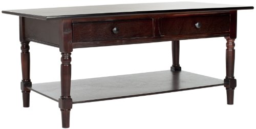 Safavieh American Homes Collection Boris Dark Cherry Coffee Table Safavieh