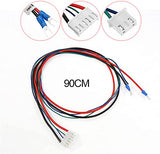 Aluminum MK2 MK3 12V Heated Bed Hotbed Upgrade with Hotbed Wire Cable Line for Anet A8 A6 3D Printer, Black 220x220mm WoodArtSupply