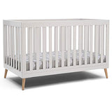 Delta Children Essex 4-in-1 Convertible Baby Crib, Bianca White with Natural Legs Delta Children