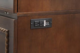 Mega Solutions Venetian Murphy Cabinet Bed with Deepest Storage Drawer On The Market and USB Charging Station (Queen, Dark Walnut) Mega Solutions