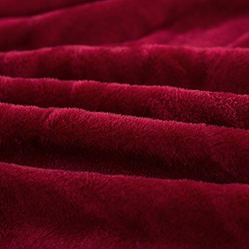 MIFXIN Armless Sofa Bed Cover Stretch Futon Slipcover Plush Thicker Solid Color 3 Seat Full Folding Sofa Couch Futon Furniture Protector Cover Without Armrests (Red) MIFXIN