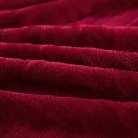 MIFXIN Armless Sofa Bed Cover Stretch Futon Slipcover Plush Thicker Solid Color 3 Seat Full Folding Sofa Couch Futon Furniture Protector Cover Without Armrests (Red) MIFXIN