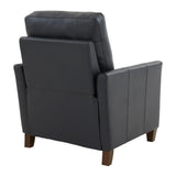 Comfort Pointe Penny Midnight Blue Faux Leather Modern Push Back Recliner Comfort Pointe