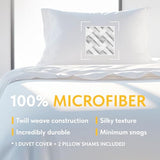 White Classic White Duvet Cover King Size, Microfiber Duvet Cover with Zipper, Set of 1 Down Comforter Cover with 2 Pillow Shams, Luxury Comforter Cover King Size | Comforter Not Included White Classic