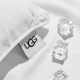 UGG Danielle Full/Queen Comforter Duvet Insert Cooling Lightweight Down Alternative Hypoallergenic Washable Quilted Fluffy Comforter Blanket with Corner Tabs for Duvet Cover, Full/Queen, Bright White UGG