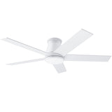 wurzee 52" Ceiling Fan with Light, White,6 Speeds DC Reversible Motor,Timing, Dimmable for Bedroom, Kitchen, Patios wurzee