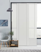 GoDear Design Adjustable Sliding Panel Track Blinds, Fits Windows, Patio Doors, Sliding Glass Doors, Room Dividers, Adjustable Track Width 45.8"- 86", Trimmable Panel Height Up to 96", Cirrus GoDear Design