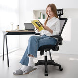 NEO Chair Ergonomic Office Desk Chair High Back Computer Gaming Mesh Chair with Comfy Task Adjustable Arms Lumbar Support Headrest Swivel for Home Office (Black) NEO CHAIR