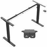 VIVO Electric Stand Up Desk Frame Workstation, Single Motor Ergonomic Standing Height Adjustable Base with Simple Controller, Black, DESK-V100EB VIVO