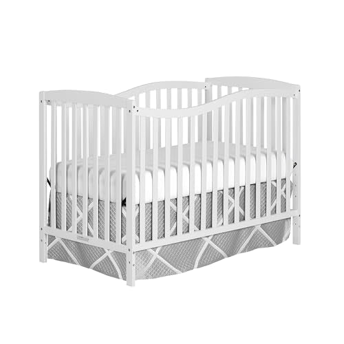 Dream On Me Chelsea 5-In-1 Convertible Crib In White, JPMA Certified - WoodArtSupply