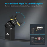 Mecpow G5 Rotary Roller with Three Angle-Adjustable Grippers for Multi-Shaped Objects, Compatible with Engraving Machines, Rotary Roller with Heightening Bracket Mecpow