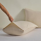 Simple&Opulence Linen Muslin Duvet Cover Set Queen Size, 3Pcs Khaki Linen Cotton 3-Layer Gauze Minimalist Comforter Cover 88”x92”, Ultra Soft Breathable Seersucker Bedding Set with 2 Pillowcases Simple&Opulence
