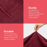 Utopia Bedding Fleece Blanket King Size Burgundy 300GSM Luxury Anti-Static Fuzzy Soft Microfiber Bed Blanket (90x102 Inch) Utopia Bedding