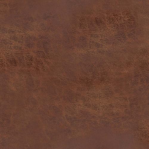 SIMPLIHOME Dover 36 inch Wide Contemporary Square Lift Top Coffee Table Storage Ottoman in Distressed Saddle Brown Vegan Faux Leather, Assembled, for The Living Room, Entryway and Family Room SIMPLIHOME