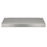 Broan-NuTone BCSQ130SS Three-Speed Glacier Under-Cabinet Range Hood with LED Lights ADA Capable, 1.5 Sones, 375 Max Blower CFM, 30-Inch, Stainless Steel Broan-NuTone
