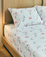 Floral Sheets - Floral Rose Bed Sheet Set - 1 Flat, 1 Fitted & 2 Pillowcases w/ Deep Pockets - Comfy, Wrinkle & Fade Free - Boho Botanical Bedding - Ultra-Soft, Breathable & Cooling - Full Size Set CGK Unlimited