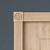 1820-4FTWHW Fluted Unfinished White Hardwood Casing Moulding ORNAMENTAL