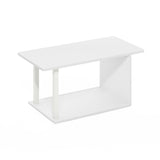 Furinno Basic Home Living Coffee Table, White/White Furinno