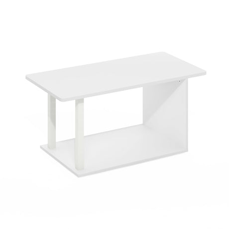 Furinno Basic Home Living Coffee Table, White/White Furinno