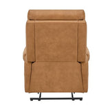 KISLOT Leather Recliner Chair for Adults Wall Hugger RV Recliner with USB Charging Ports Electric Power Reclining Sofa for Living Room Home Theater Seating Bedroom