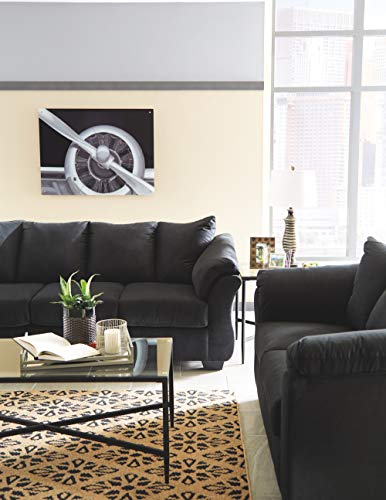 Signature Design by Ashley Darcy Classic Contemporary Sofa, Black