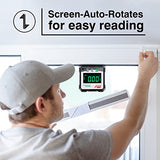 Digital Angle Gauge Meter, XRCLIF Magnetic Base Level Box Angle Finder Protractor Bevel Gage Inclinometer Measuring Tool for Carpentry, Building, Masonry Bevel XRCLIF