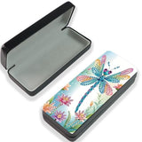JISHSHAY Diamond Painting Glasses Case Dragonfly Diamond Art Eyeglass Case Animal Gem Art Eyeglass Holder Gem Painting Sunglass Organizer Mosaic Kits for Adults Embroidery Kit Eye Glasses Holder JISHSHAY