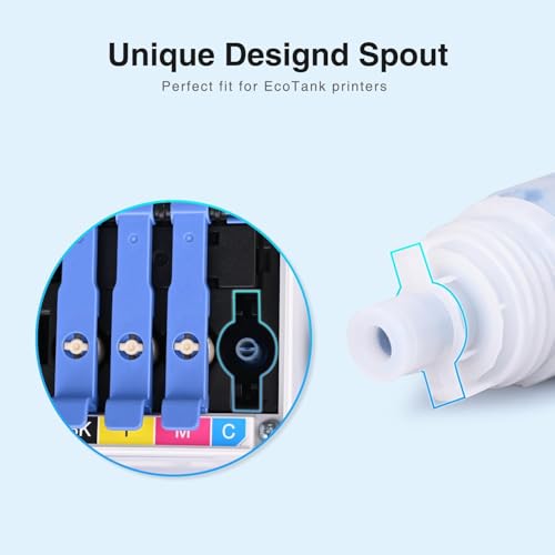 Cartridge-Free Super-Tank Printer with Sublimation Sublimation Heat Transfer Image Printing for T-Shirts Ceramic Mugs Bags and More.