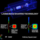 SCULPFUN S1 Laser Engraver, Engraving Machine with 0.01mm High Precision, High Speed Laser Cutter for Wood Metal and Leather, Engraving Area 410 * 420mm SCULPFUN